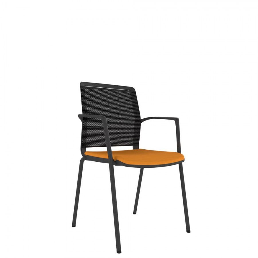 Mesh Back Chair With 4-Leg Frame